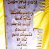 Custom Wrought Iron mailbox holder which has scripture verse. It is shown here before painting..  Mailbox will be inserted in cutout.