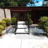 Custom Rails for a "Japanese" style home with built in  koi  or water feature.  This  unique design  with elevated platform walkways at different levels,  calls for rails with many angles and  turns.