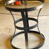 Powder coated table base
