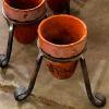 Custom garden pot stands